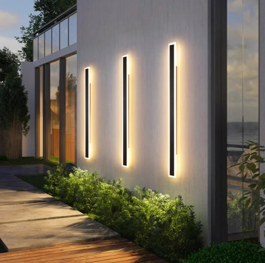 Palm | Outdoor Linear Minimalist Garden Wall Lights Waterproof