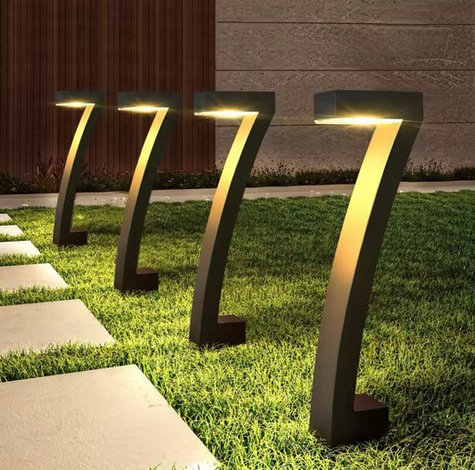 Palm | 4pcs Led Solar Garden Lights Outdoor Waterproof Auto On/Off LED Lamp Solar Powered Driveway Lights